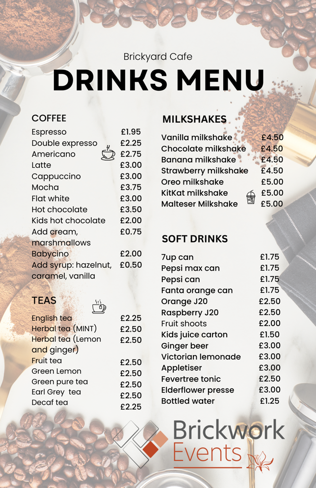 Black And Brown Illustrative Coffee Shop Menu